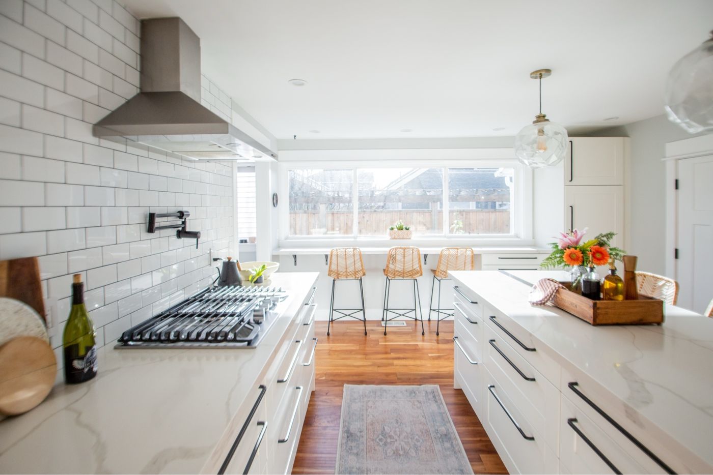 White kitchen remodel